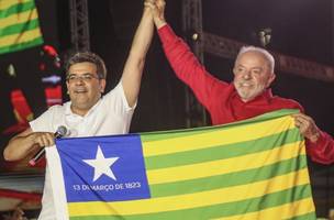 Lula e Rafael no Piauí (Foto: Reprodução)