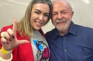 Roberta Luchsinger e Lula (Foto: Reprodução)