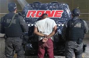 Suspeito foi preso durante a madrugada (Foto: Divulgação/PMPI)