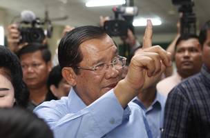 Começa a apuração das eleições no Camboja (Foto: -)