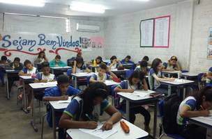 alunos da escola municipal de Teresina (Foto: semec)