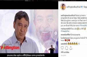 Coligação ajuíza representações para que Wellington Dias não use imagem de Lula na campanha (Foto: -)