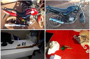Policia apreende motocicletas roubadas e arma em Itainópolis (Foto: -)