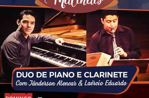 Jânderson Alencar e Laercio Eduardo se apresentam neste domingo no Palácio da Música (Foto: -)
