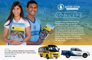Prefeitura de Miguel Alves entrega 15 novos ônibus escolares e reinaugura escola (Foto: -)