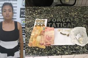 Mulher é presa em flagrante suspeita de tráfico de drogas (Foto: -)