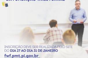 Fundação Wall Ferraz abre inscrições para processo seletivo em Teresina (Foto: -)