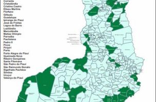 Mapa aponta 37 municípios com barreiras sanitárias nas divisas do Piauí (Foto: -)