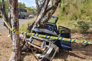 Três pessoas morrem depois de carro bater em árvore na BR 316 (Foto: -)