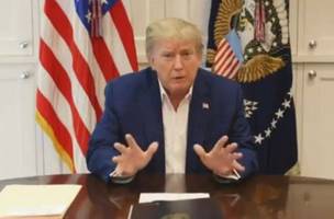 Em meio a especulações sobre seu estado de saúde, Trump divulga vídeo: "Melhor agora" (Foto: -)