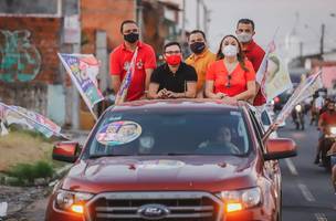 Carreata do candidato Fábio Novo reúne quase mil veículos na zona Sudeste (Foto: -)