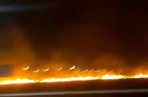 Incêndio de grandes proporções atinge área de preservação ambiental em Teresina (Foto: -)