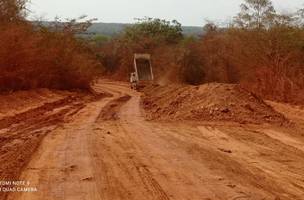 Produtores decidem recuperar estrada para garantir entrega de insumos (Foto: -)