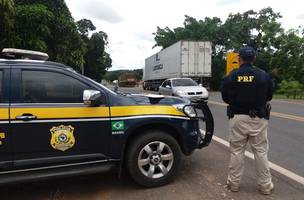 Carreta conduzida por homem de 54 anos pega fogo na BR 316 (Foto: -)