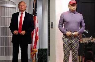 Museu de cera retira estátua de Trump após visitantes socarem a imagem (Foto: -)