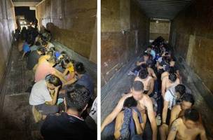 Brasileiros são encontrados em carroceria de caminhão na fronteira dos EUA (Foto: -)