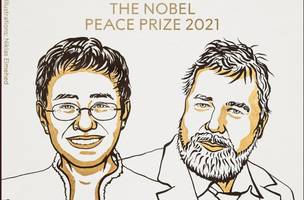Liberdade de expressão dá Nobel da Paz a Maria Ressa e Dmitry Muratov (Foto: -)