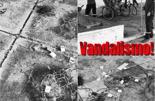 Decoração de Natal é alvo de vandalismo e prefeita registra BO (Foto: -)